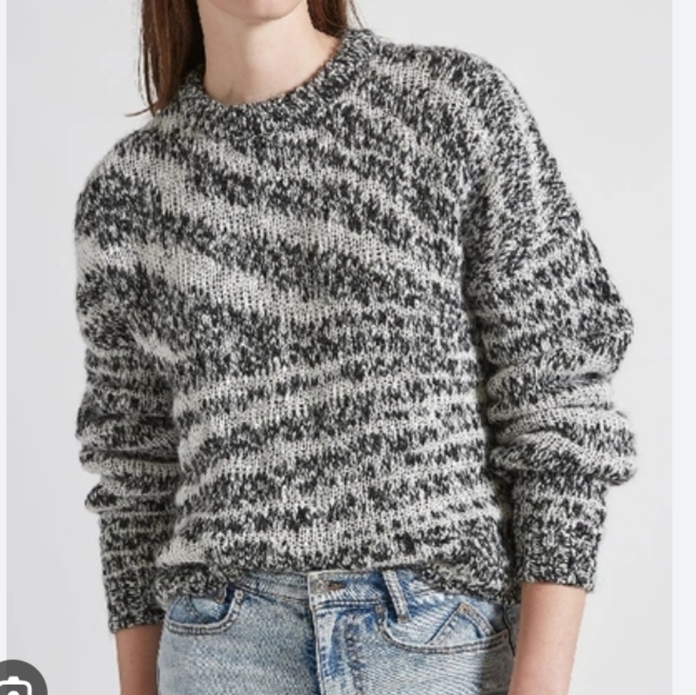 Current Elliott Cybill Zebra Stripe Sweater